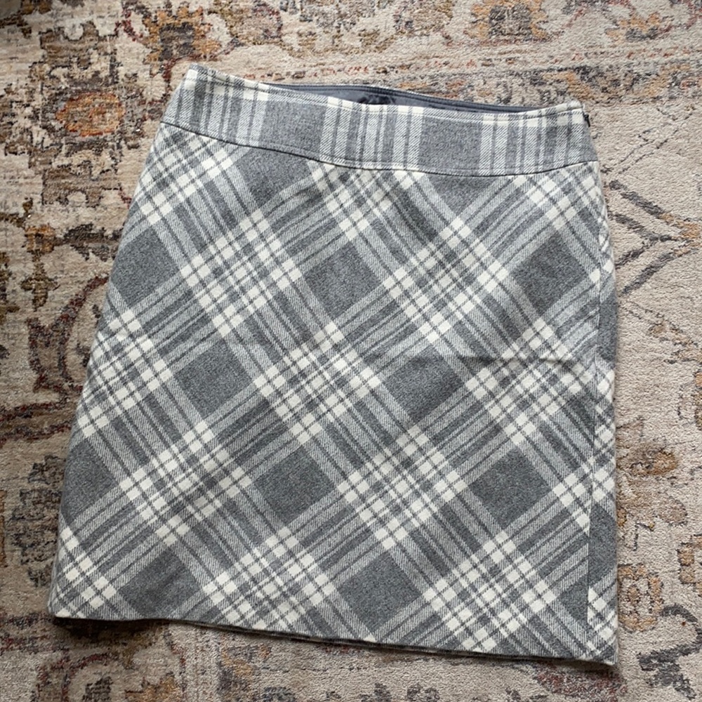 Talbots Wool Plaid Pencil Skirt